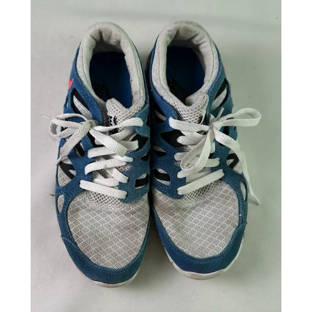 NIKE‎ Womens FREE RUN 2 Sneakers DV2221-100 White Blue US Size 7.5 EUC